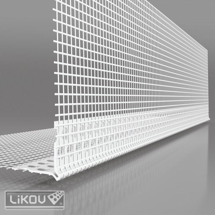 PVC lišta rohová s prelisom