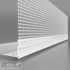 PVC lišta rohová s prelisom